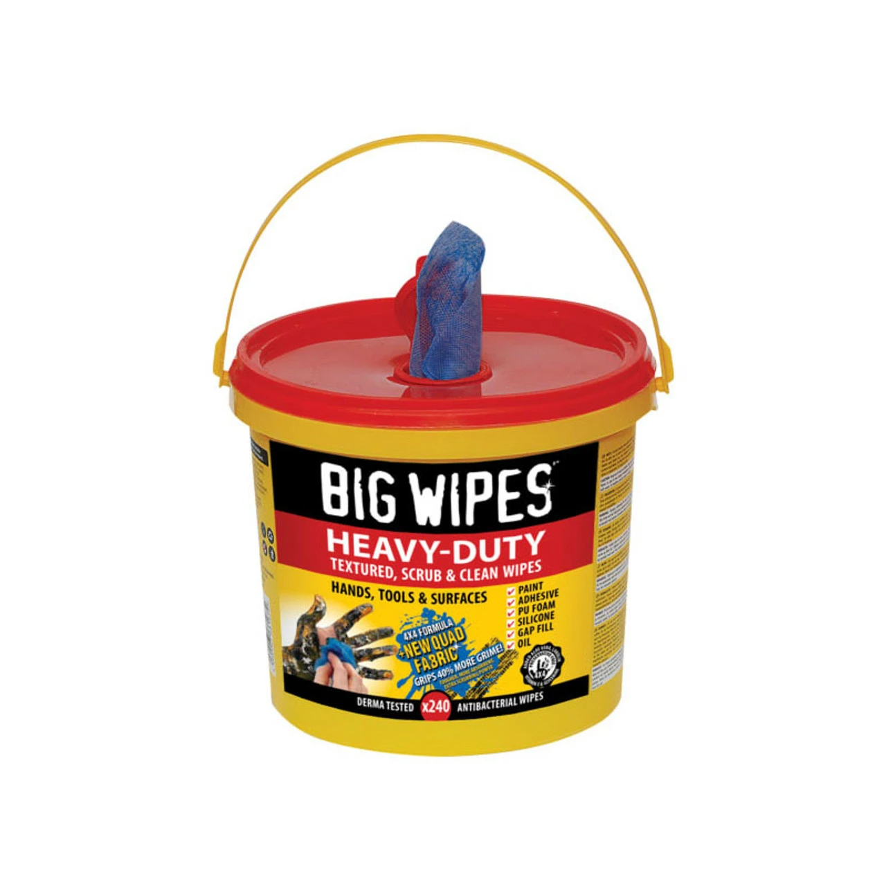 Promo ❤️ Big Wipes BGW2427 4x4 Heavy-Duty Cleaning Wipes (Bucket Of 240) 😍 1 Promo ❤️ Big Wipes BGW2427 4x4 Heavy-Duty Cleaning Wipes (Bucket Of 240) 😍