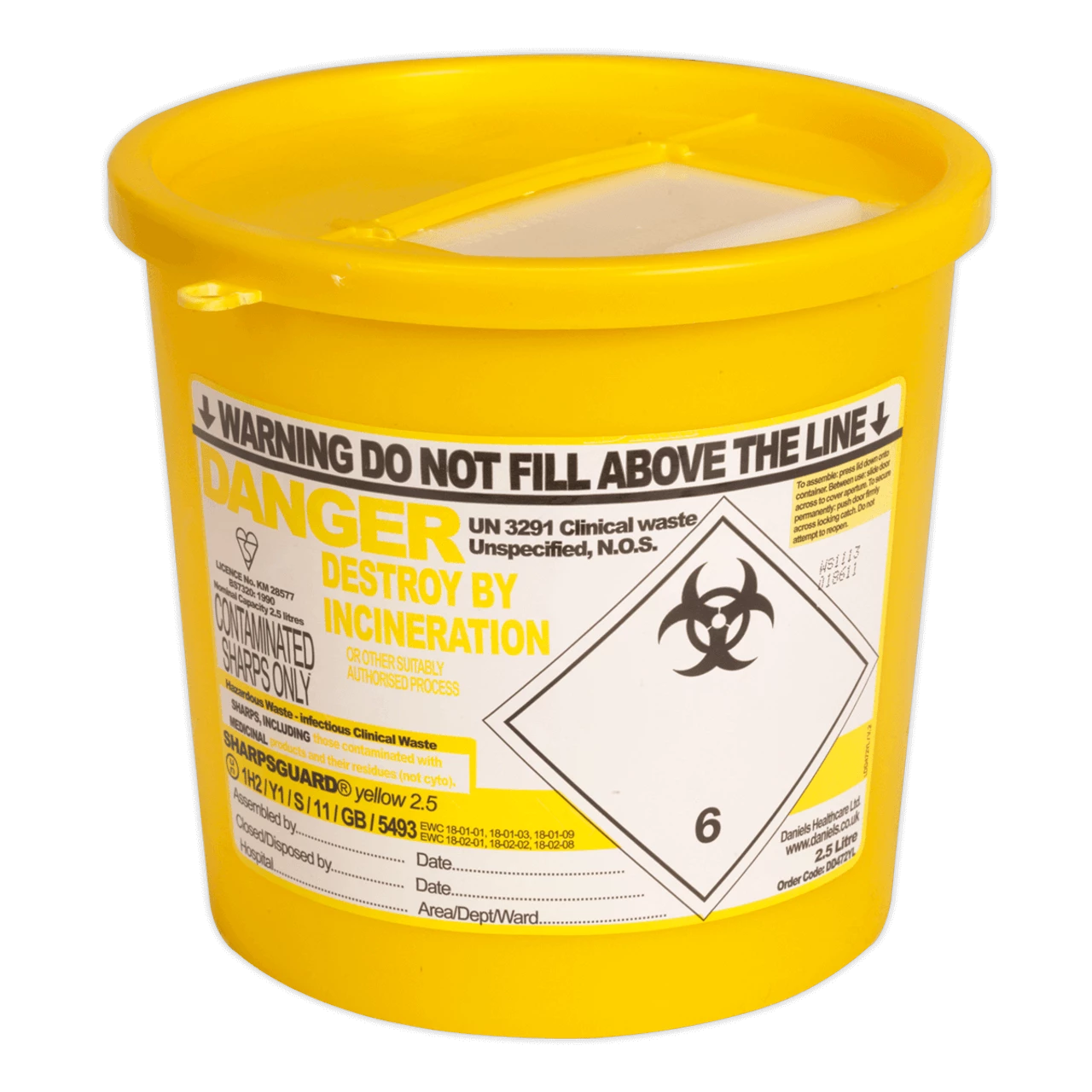 Buy 🎉 Sealey SSP250 Sharps Bin 2.5L 😀 1 Buy 🎉 Sealey SSP250 Sharps Bin 2.5L 😀
